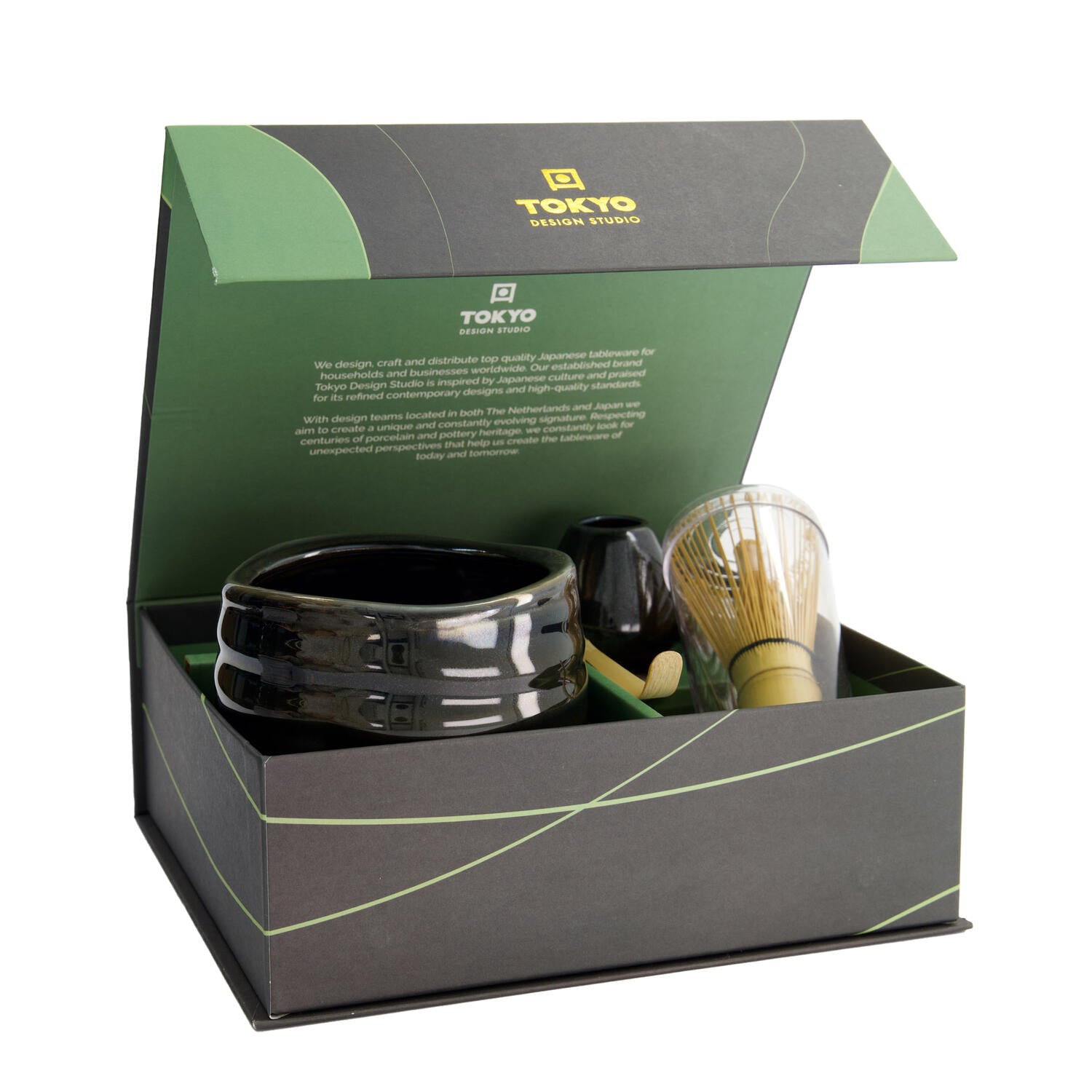 Matcha gavesæt - sort